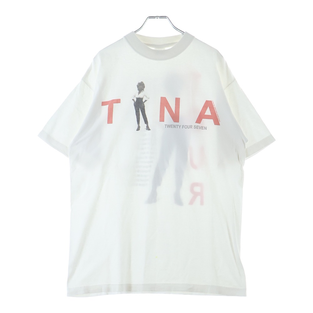 90-00S VINTAGE TINA TURNER TWENTY FOUR SEVEN TOUR 1999-2000 TEE ヴィンテージ ティナターナー ツアーTシャツ BCタグ 半袖クルーネックカットソー ホワイト Bランク