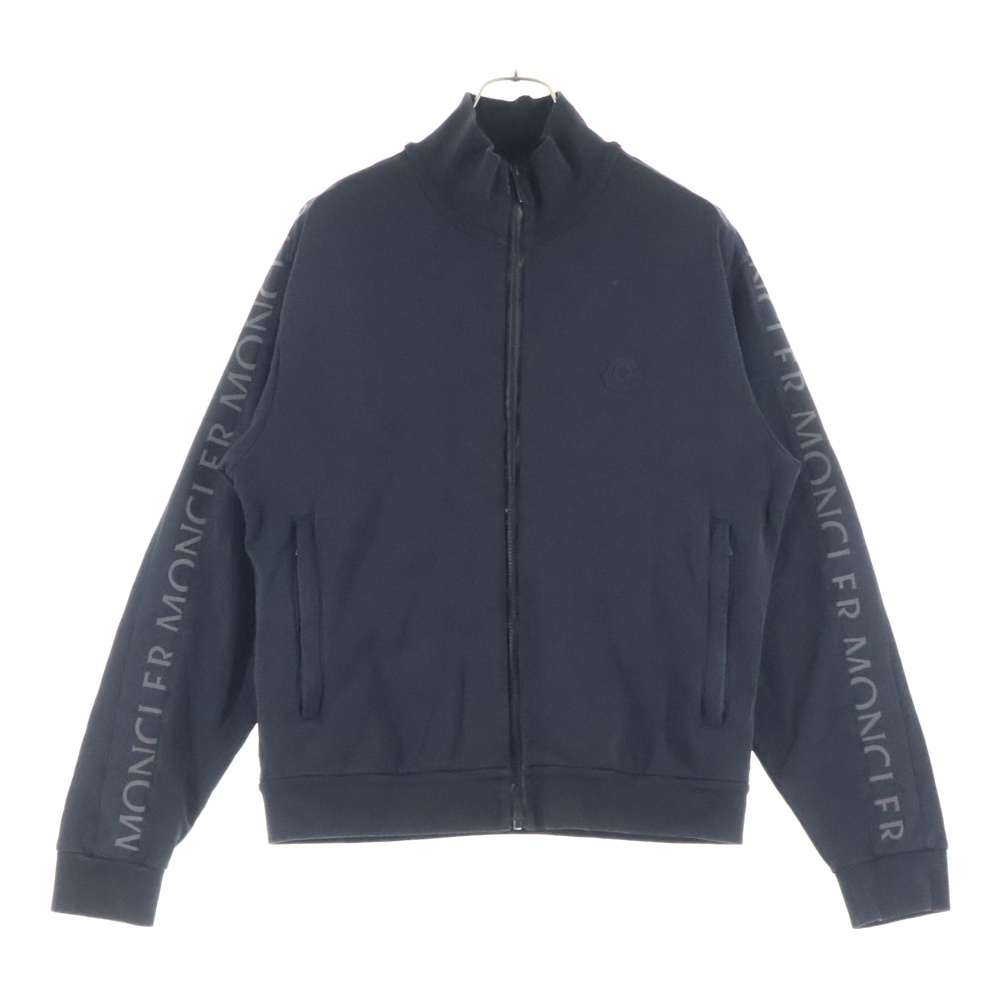 22SS ZIP UP CARDIGAN サイドロゴプリント ジップアップ スウェット ブラック H10918G00033 Bランク