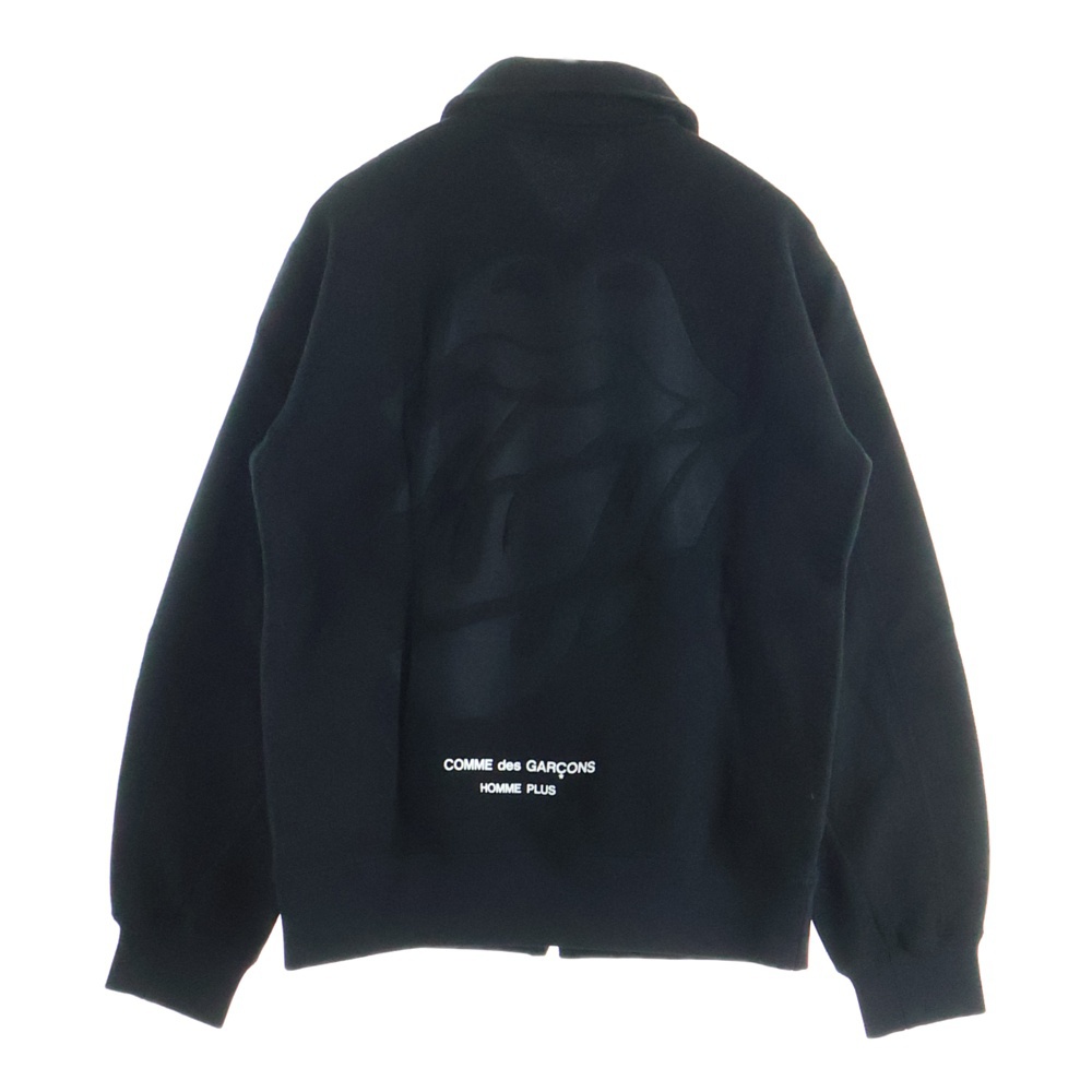 06SS AD2005 ×ROLLING STONES SWEAT BLOUSON ローリングストーンズ ジップアップ スウェットブルゾン ブラック PQ-T010 Bランク
