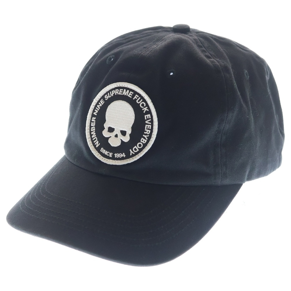 25AW ×Number (N)ine 6-Panel ナンバーナイン スカルパッチ 6パネルキャップ ブラック Bランク