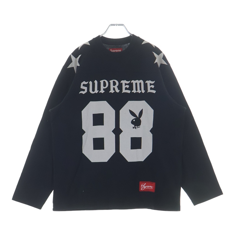 26SS Playboy L/S Football Top プレイボーイ フットボール 長袖Tシャツ カットソー ブラック Bランク