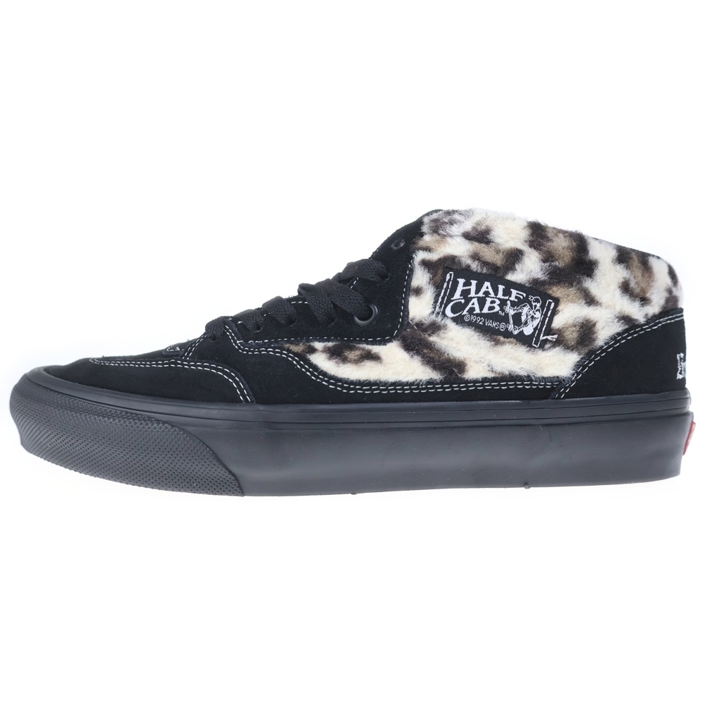 23AW ×Vans Leopard Half Cab バンズ レオパードハーフキャブ ミッドカットスニーカー ブラック/ベージュ US9.5/27.5cm 508357 Sランク