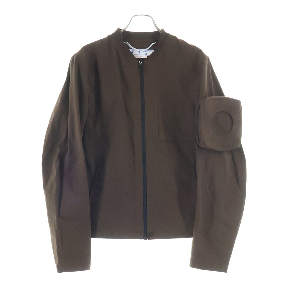 22AW SUMMER BOMBER SLATE サマー ボンバー アームポケット ジップアップ ナイロン ジャケット ブラウン OMEH042S22FAB0016400 Sランク
