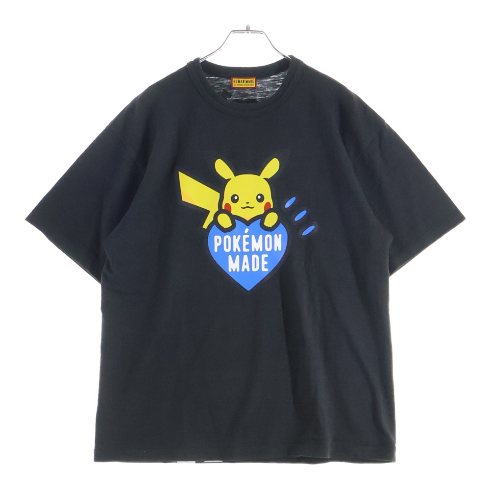 25AW ×POKEMON MADE GRAPHIC T-SHIRT ポケモン フロントプリント グラフィック クルーネック 半袖Tシャツ カットソー ブラック Sランク
