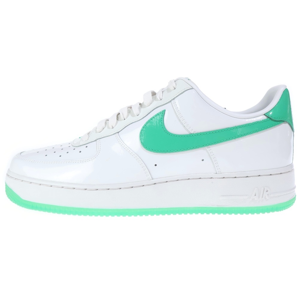 AIR FORCE 1 LOW 07 PREMIUM PLATINUM TINT AND STADI エアフォース 1 ロー 07 プレミアム ローカットスニーカー ホワイト/グリーン US12/30cm HF4864-094 Sランク