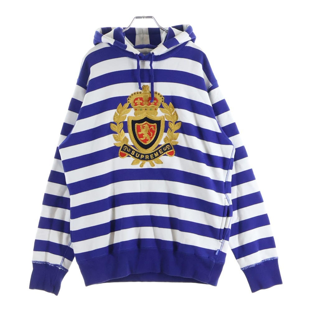 専用　超希少‼️Supreme Striped Crest Hoodie 07aw シュプリーム 07AW Striped Crest Hoodie ストライプ クレスト