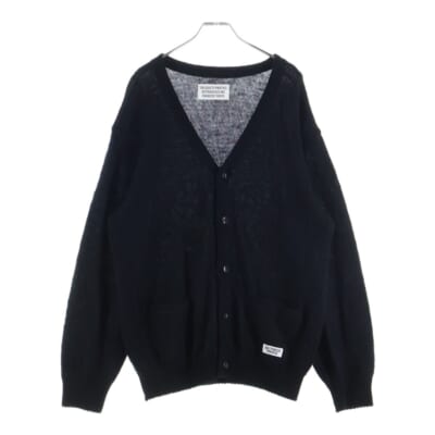 23AW MARBLE MOHAIR KNIT CARDIGAN マーブルモヘアニット カーディガン セーター ブラック 23FW-WMK-KN10 Bランク