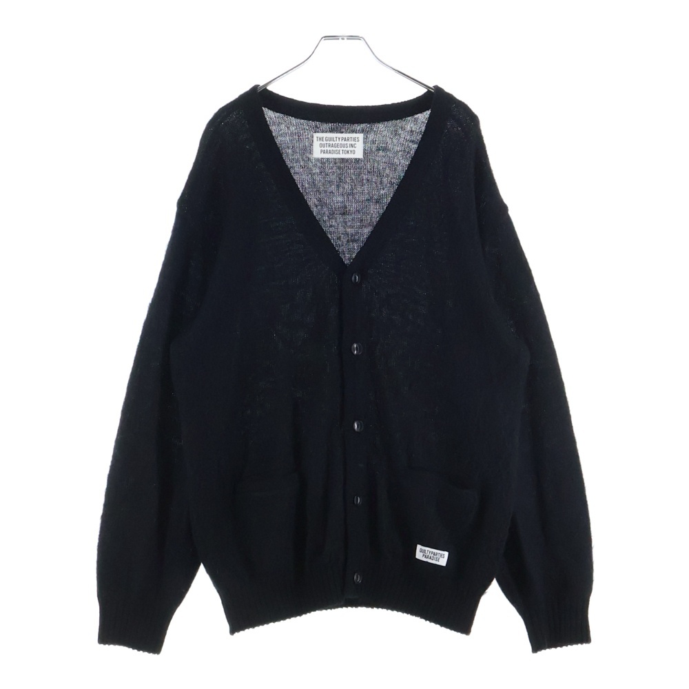 23AW MARBLE MOHAIR KNIT CARDIGAN マーブルモヘアニット カーディガン セーター ブラック 23FW-WMK-KN10 Bランク