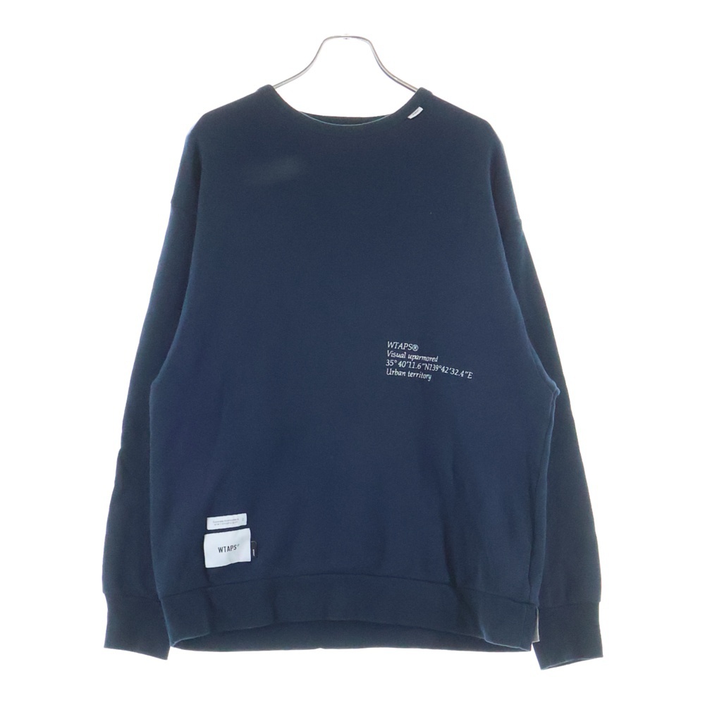 21SS INSECT CREW NECK インセクト クルーネックスウェットシャツ トレーナー ネイビー 211ATDT-CSM18 Bランク