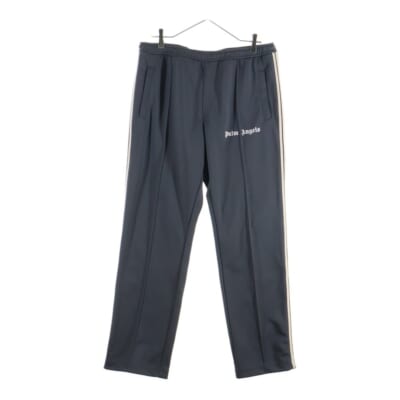 CLASSIC TRACK PANTS クラシック ロゴプリントデザイン サイドライン ウエストゴム ドローコード トラックパンツ グレー PMCJ004F22FAB001 Bランク