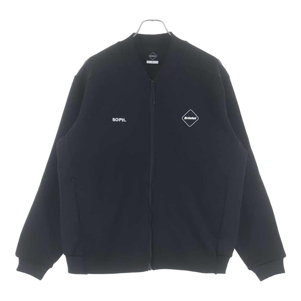 25AW QUARTER KNIT BLOUSON クォーターニット ジップアップブルゾン ジャケット ブラック FCRB-252047 Aランク