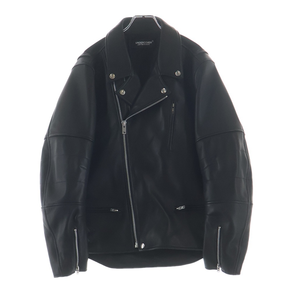 26SS SHEEPSKIN LEATHER RIDER'S JACKET シープスキン レザー ライダース ジップアップ ジャケット ブラック UC1F4203 Sランク