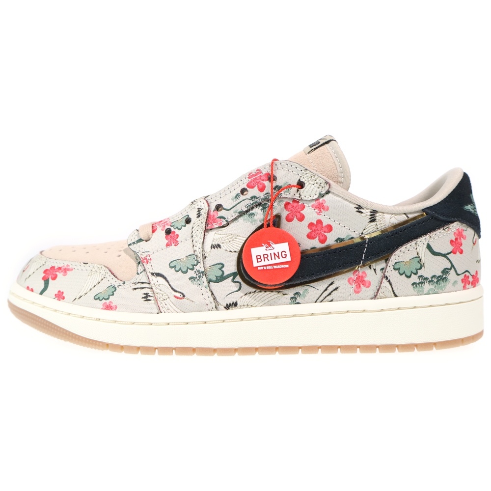 ×RUI HACIMURA AIR JORDAN 1 RETRO LOW OG エアジョーダン1 八村 塁 ローカットスニーカー ベージュ US9/27cm HV8293-100 Sランク