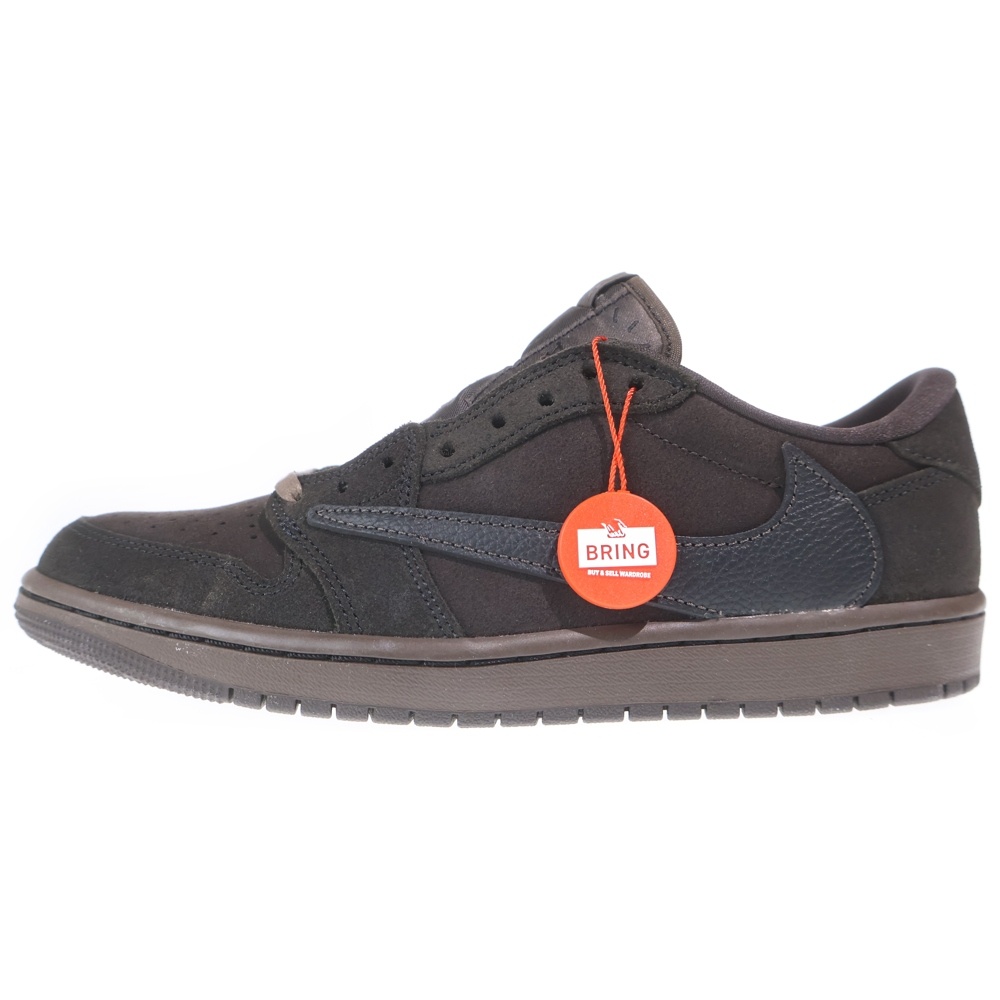 ×TRAVIS SCOTT AIR JORDAN 1 LOW OG SP VELVET BROWN AND DARK MOCHA トラヴィススコット エアジョーダン1 ローカットスニーカー US8.5/26.5cm DM7866-202 Aランク