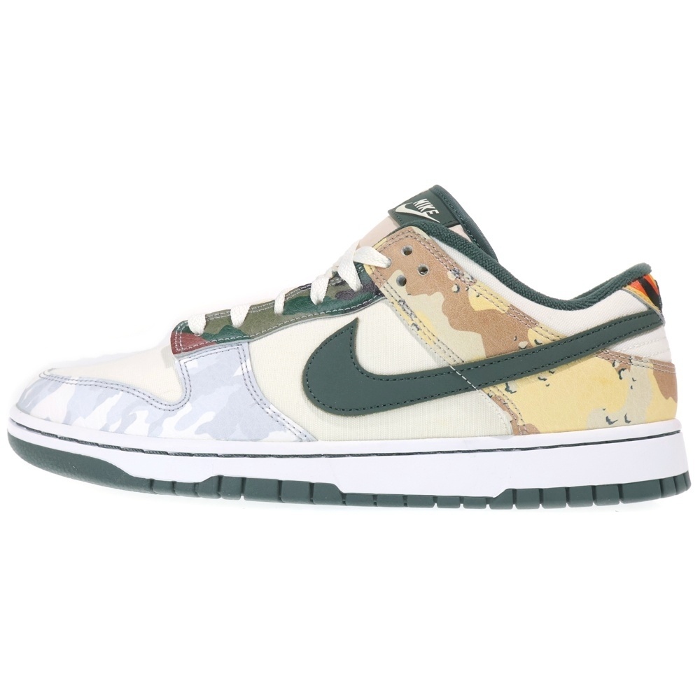 DUNK LOW SE MULTI CAMO ダンク セイル マルチカモ ローカットスニーカー マルチ US12/30cm DH0957-100 Aランク