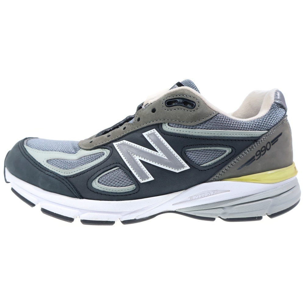 M990XG4 メッシュ スウェードレザー ローカットスニーカー グレー US9.5/27.5cm Bランク