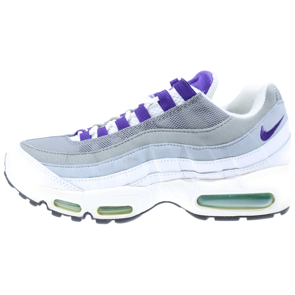 【観賞用2015年製】AIR MAX 95 OG GRAPE 554970-151 エアマックス95OG グレープ ローカットスニーカー ホワイト/パープル US8.5/26.5cm Bランク