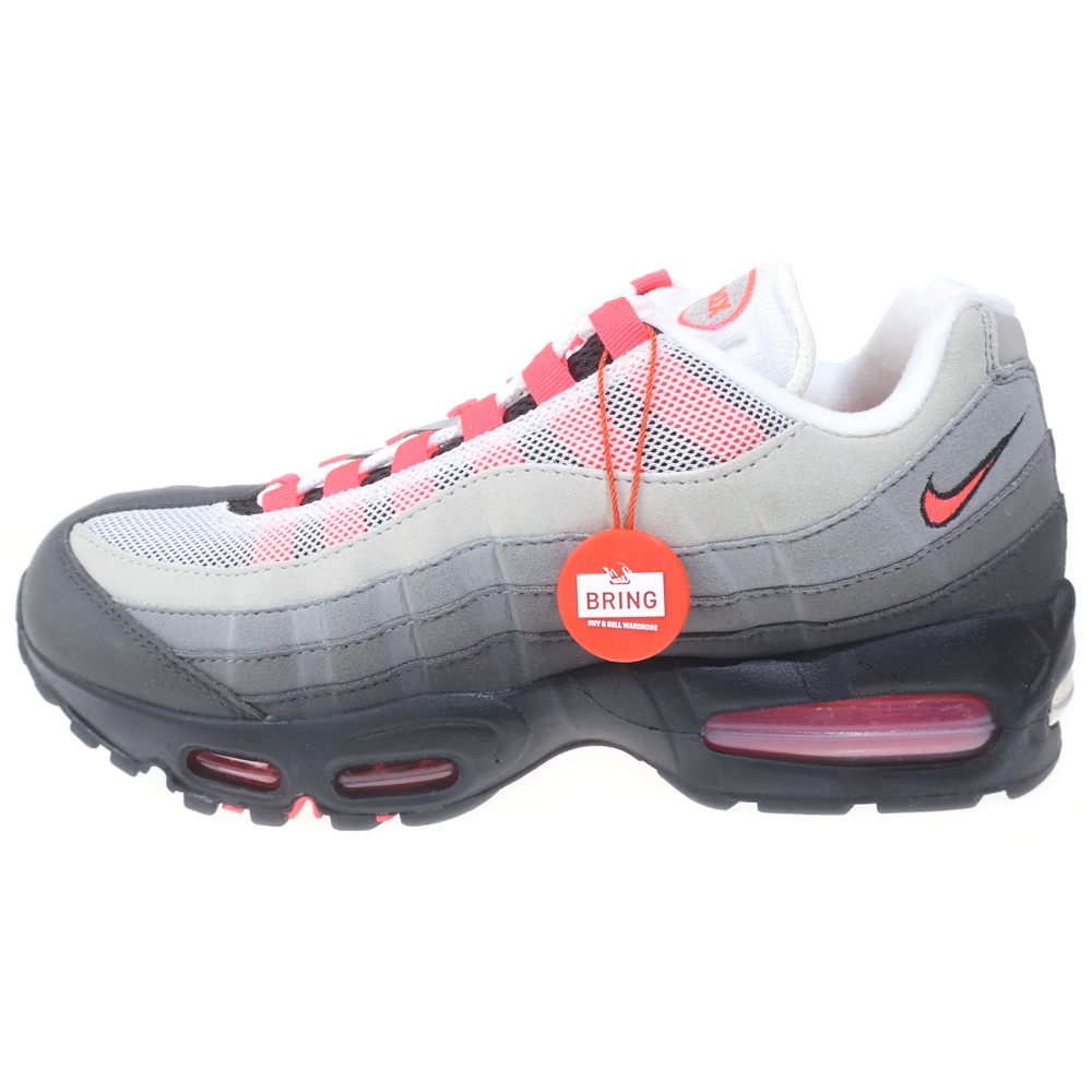 AIR MAX 95 OG BIG BUBBLE SOLAR RED IM7410-001 エアマックス95 ビッグバブル ソーラーレッド ローカットスニーカー グレー/レッド US8.5/26.5cm Aランク