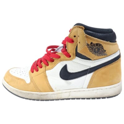 AIR JORDAN 1 RETRO ROOKIE OF THE YEAR エアジョーダン1 ルーキーオブザイヤー ハイカットスニーカー US10/28cm ホワイト/ブラウン 555088-700 Bランク