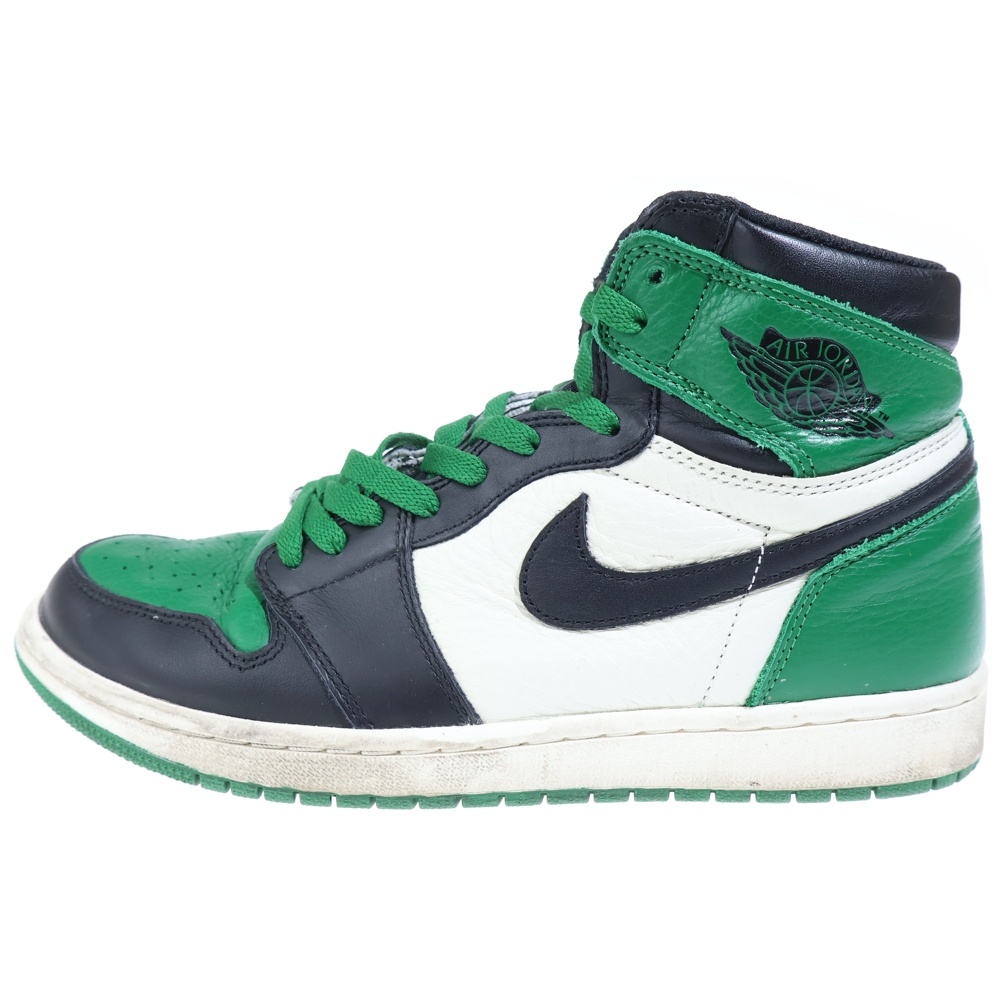 AIR JORDAN 1 RETRO HIGH OG PINE GREEN エアジョーダン1 パイングリーン ハイカットスニーカー グリーン US10/28cm 555088-302 Bランク
