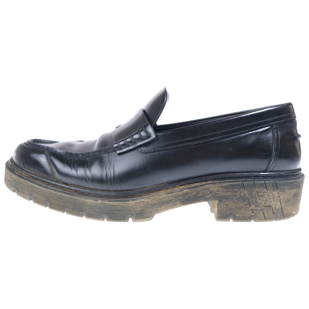 クレマン Hデザイン レザー ローファー ブラック Bランク