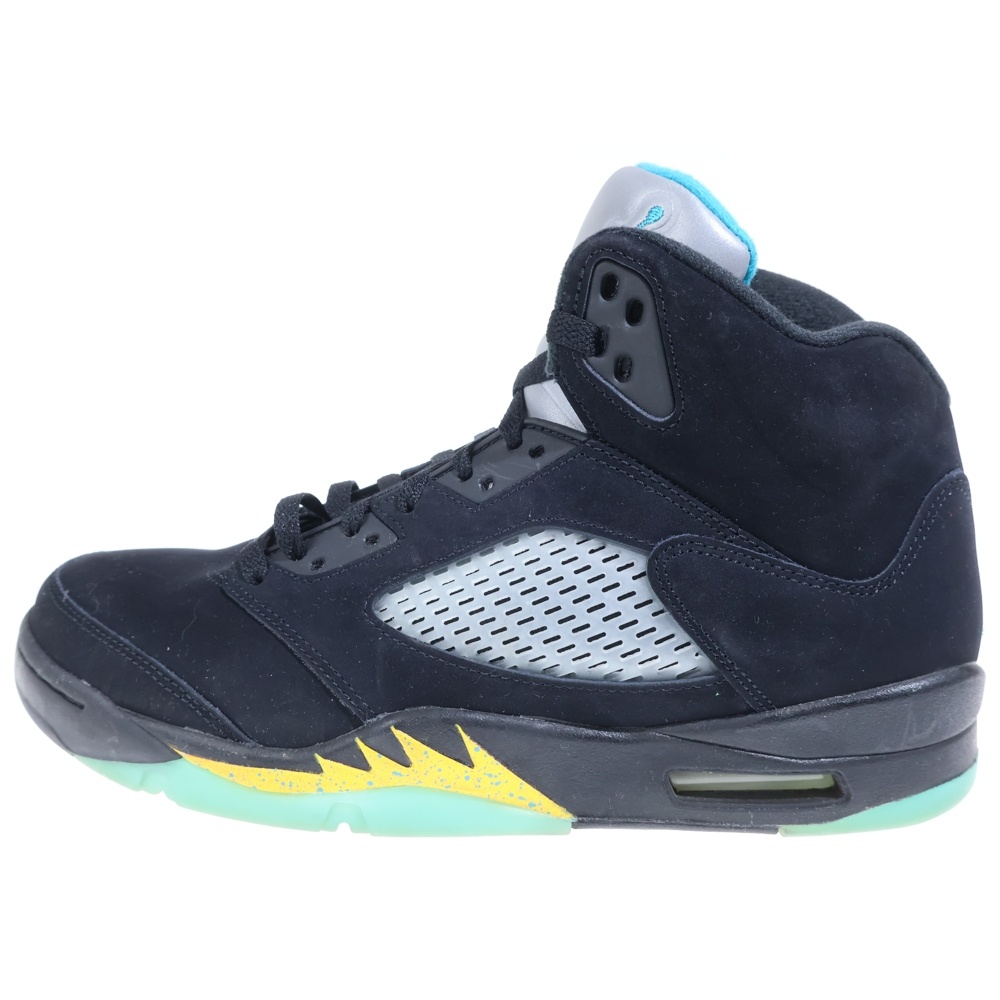 AIR JORDAN 5 RETRO Aqua エアジョーダン5 アクア ハイカットスニーカーシューズ ブラック US10/28cm DD0587-047 Bランク
