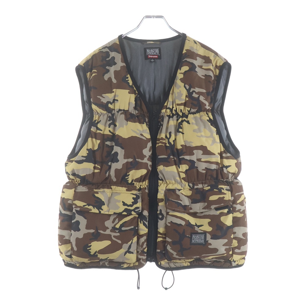 25SS ×Marithe + Francois Girbaud Down Puffer Vest マリテ+フランソワ ジルボー 迷彩柄 ダウン パファー ベスト マルチ Sランク