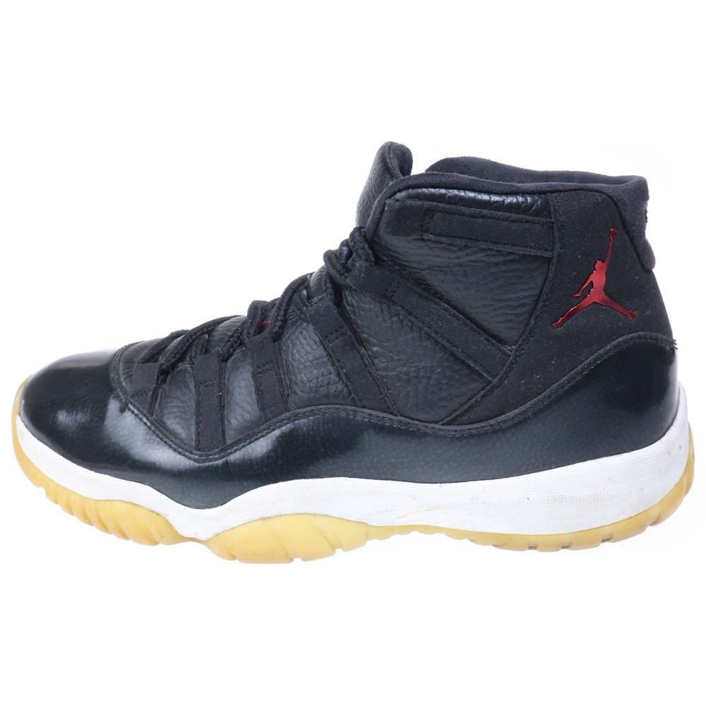 AIR JORDAN 11 RETRO 378037-002 エアジョーダン11 レトロ ハイカットスニーカー ブラック US9.5/27.5cm Bランク