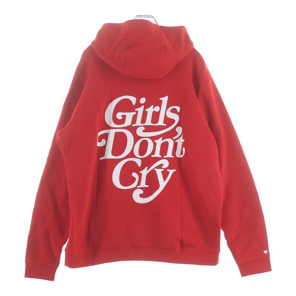 ×Girls Don't Cry Logo Hoody ガールズドントクライ ロゴプリント スウェット プルオーバーパーカー レッド 935585-657 Aランク