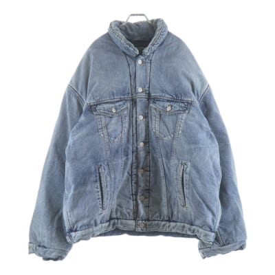 22AW OVERSIZED PADDED DENIM JACKET オーバーサイズ パデッド デニム ジャケット 中綿 ブルゾン インディゴ 681689 TJW92 Sランク