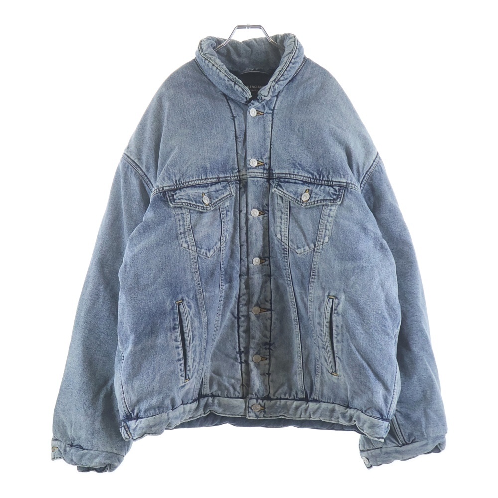 22AW OVERSIZED PADDED DENIM JACKET オーバーサイズ パデッド デニム ジャケット 中綿 ブルゾン インディゴ 681689 TJW92 Sランク
