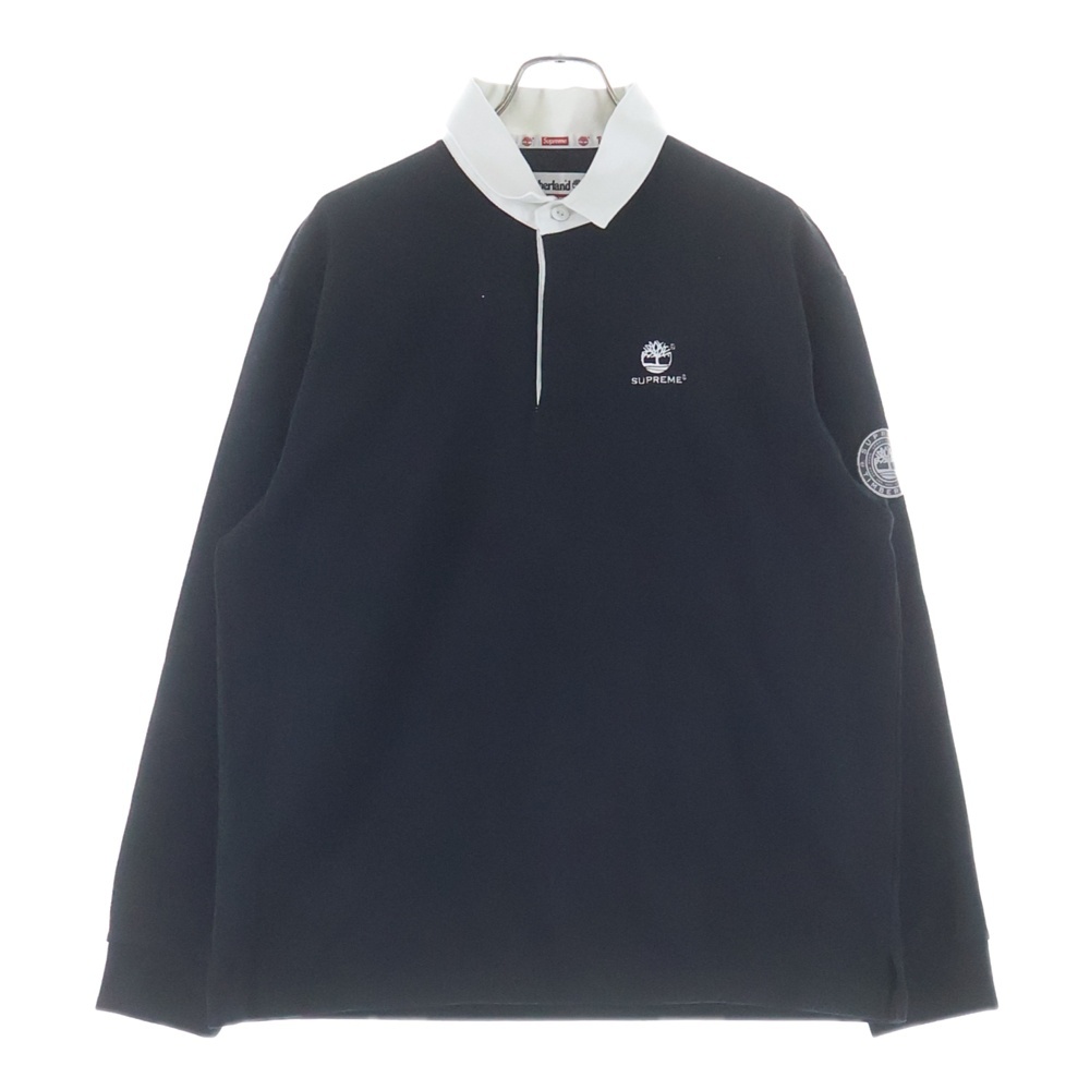 21AW ×Timberland Rugby ティンバーランド ラグビー 長袖シャツ ブラック Aランク