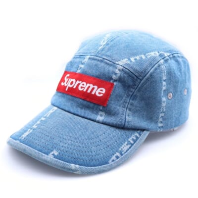 20AW Logo Stripe Jacquard Denim Camp Cap ロゴストライプジャガードデニムキャンプキャップ 帽子 インディゴ Bランク