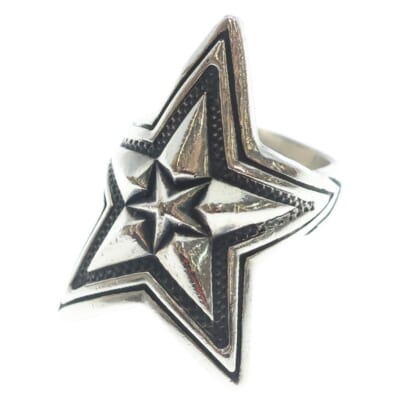 BIG STAR IN STAR RING ビックスター イン スター リング シルバー Bランク