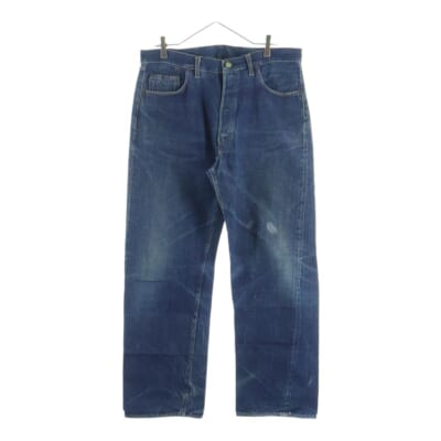 60's VINTAGE 501 BIG E タイプ物 S TYPE 紙パッチ 足長R ボタン裏刻印9 デニムパンツ インディゴ Bランク
