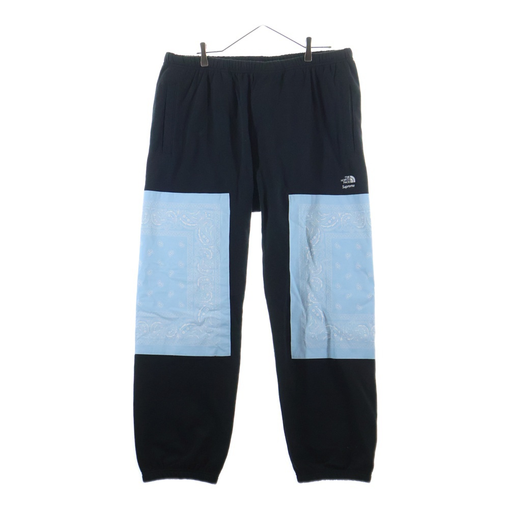 22SS ×THE NORTH FACE Bandana Sweatpant ノースフェイス バンダナ スウェットパンツ NB02210I ブラック Sランク