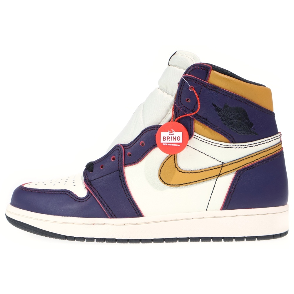 AIR JORDAN 1 RETRO HIGH LA TO CHICAGO エア ジョーダン1 レトロ エルエー トゥー シカゴ ハイカットスニーカー パープル US9.5/27.5cm CD6578-507 Sランク