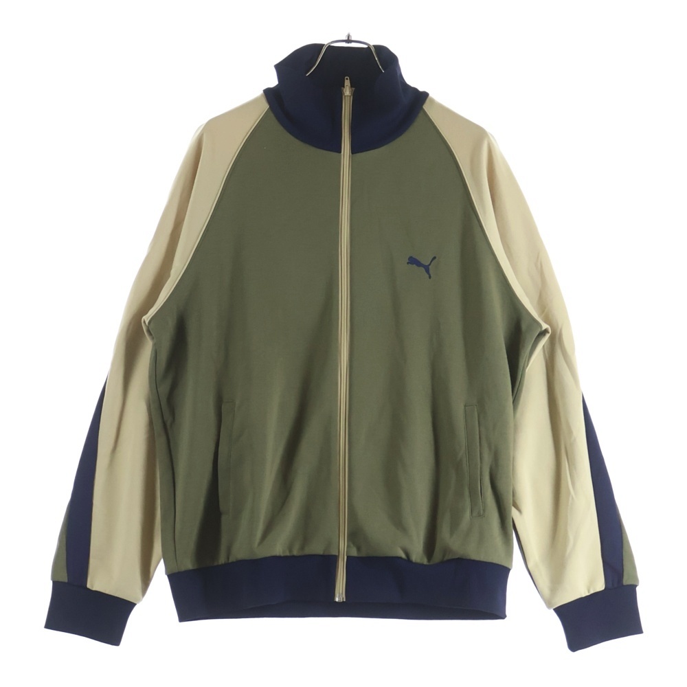 ×Scye T7 Track Jacket サイ ロゴ刺繍 トラックジャケット カーキ 631578 Aランク