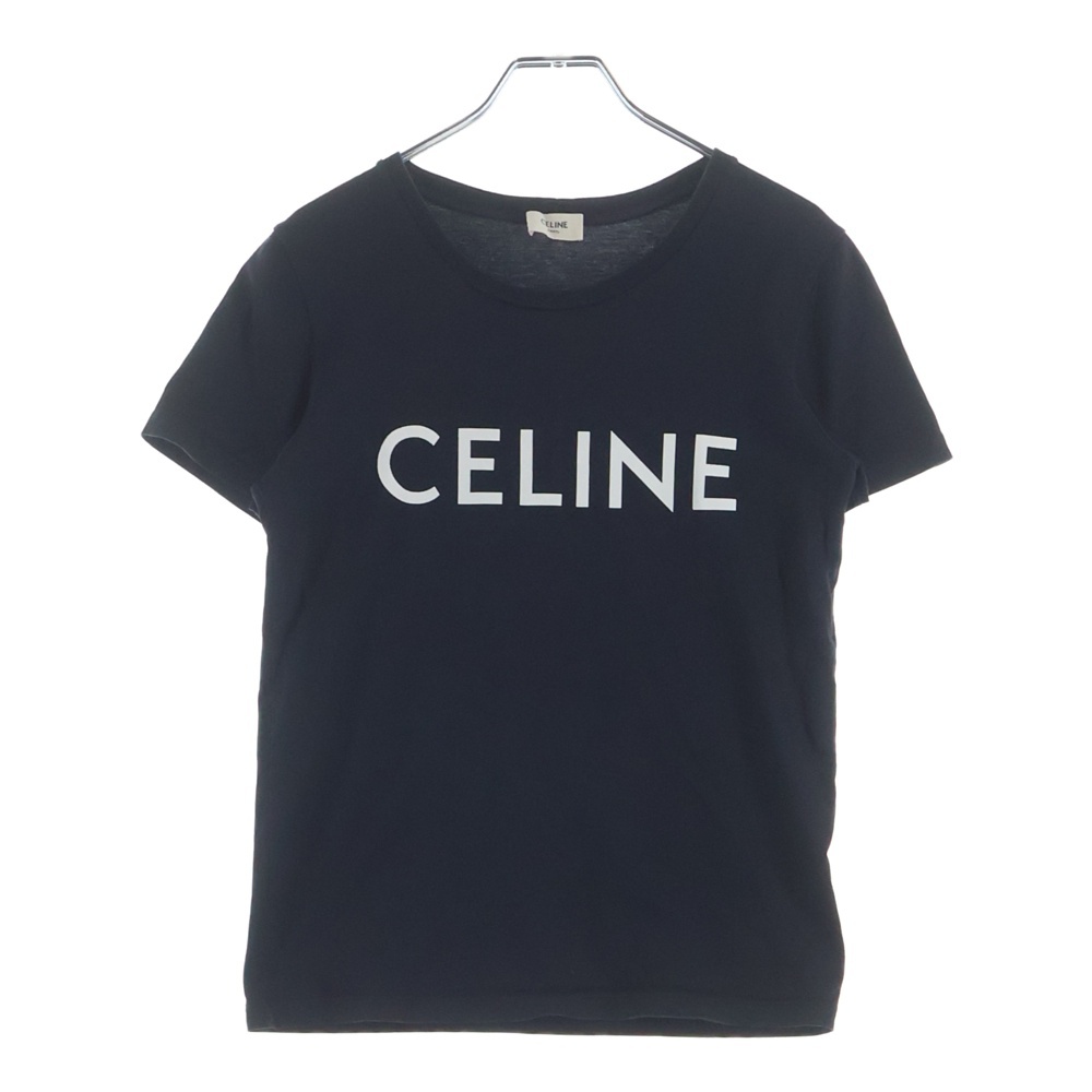 フロント ロゴ クルーネック 半袖Tシャツ カットソー ブラック レディース 2X314916G Bランク
