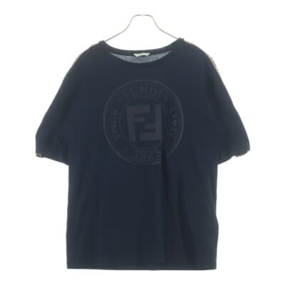 バックプリント クルーネック 半袖Tシャツ カットソー ブラック FAF127 ADHA Bランク
