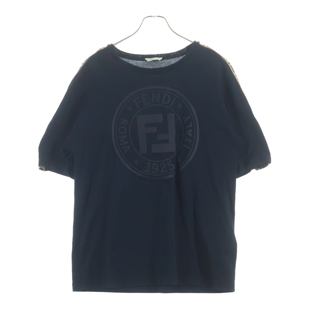 バックプリント クルーネック 半袖Tシャツ カットソー ブラック FAF127 ADHA Bランク
