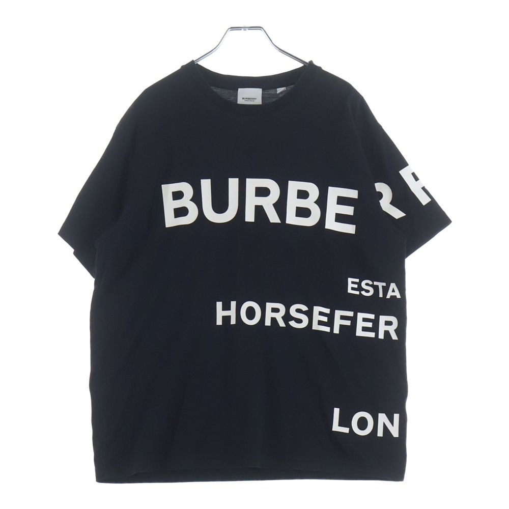 BURBERRY ホースフェリー Tシャツ ブラック 8040764 バーバリー ホースフェリー プリント クルーネック 半袖Tシャツ