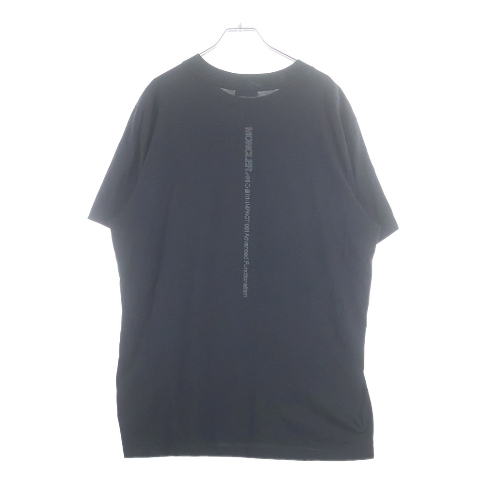 21SS ラバープリント クルーネック 半袖Tシャツ カットソー ブラック I10918C0007 Aランク