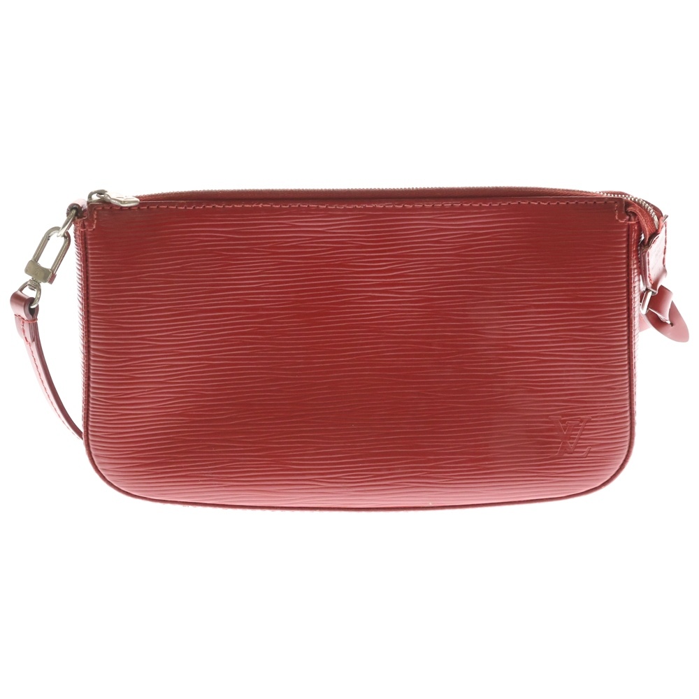 エピ ポシェットアクセソワール カスティリアンレッド ハンドバッグ ワンショルダーバッグ レザー M40777 Bランク