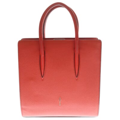 パロマ 2wayハンドバッグ ショルダーバッグ レッド レザー Bランク