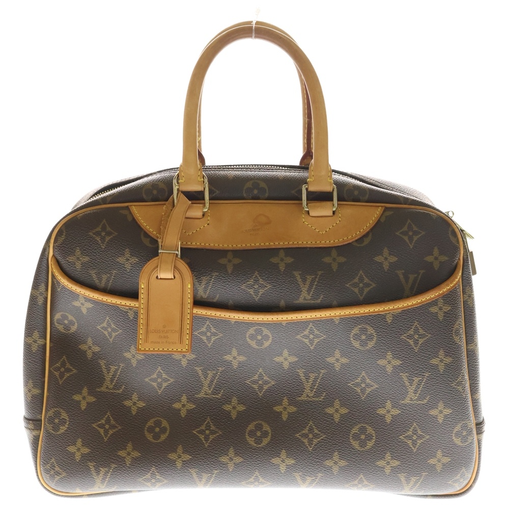 モノグラム ドーヴィル ハンドバッグ ブラウン PVCレザー M47270 Bランク