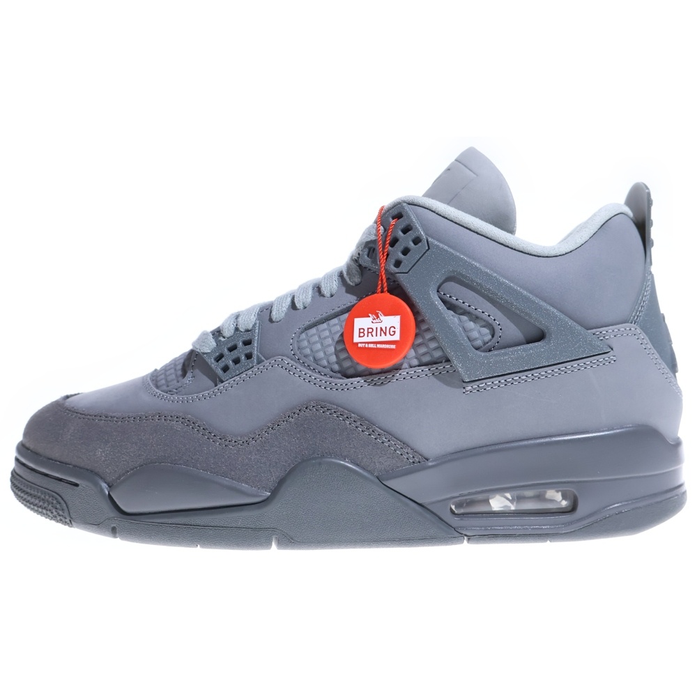 AIR JORDAN 4 RETRO SE WET CEMENT FQ7928-001 エアジョーダン4 レトロ ウェットセメント ローカットスニーカー グレー Sランク