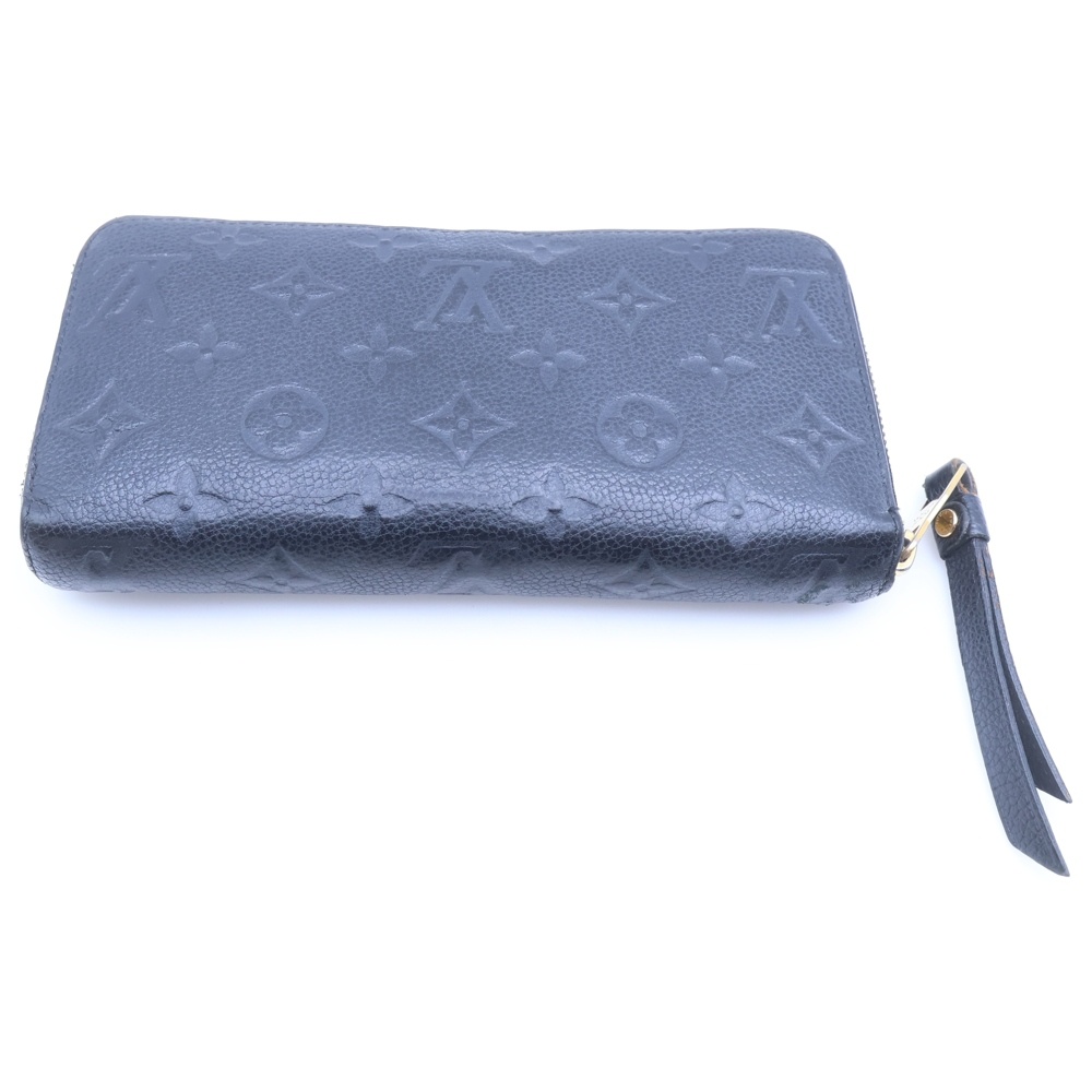 アンプラント ジッピーウォレット ロングウォレット 長財布 ブラック ノワール レザー M62121 ゴールド金具 Bランク