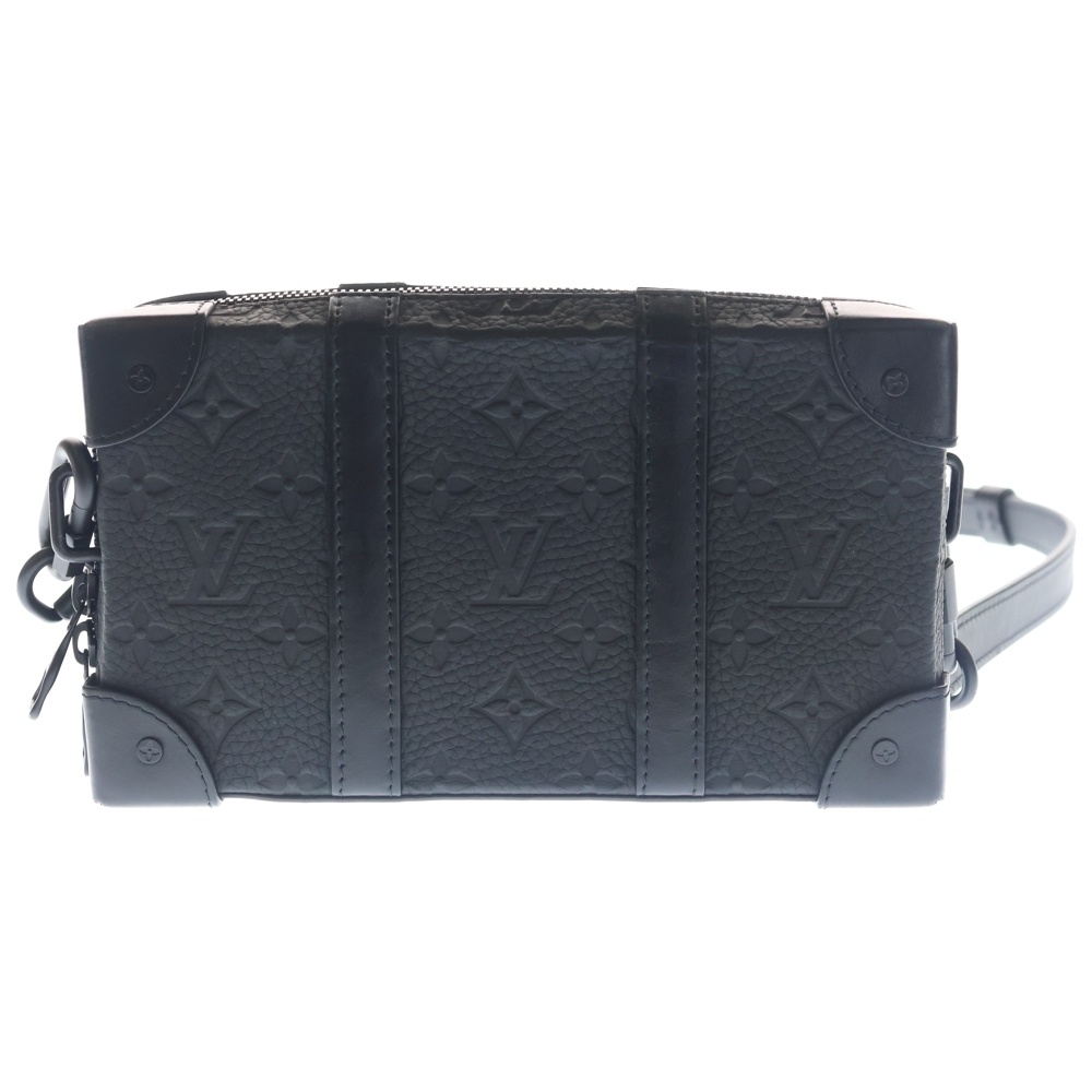 トリヨン モノグラム ソフトトランク ウォレット ショルダーバッグ ミニバッグ ブラック レザー M80224 ブラック金具 Bランク