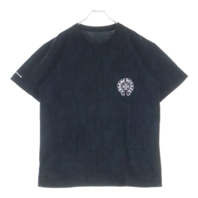 Graveyard Cemetery Cross Tee グレイブヤードセメタリークロス スクロールラベルプリント 半袖Tシャツ カットソー ブラック Bランク